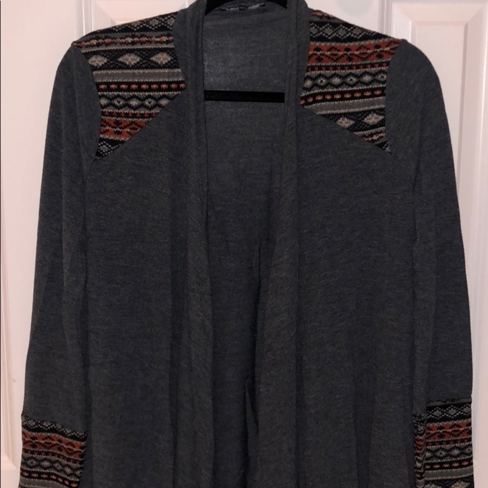 Grey Cardigan with Details